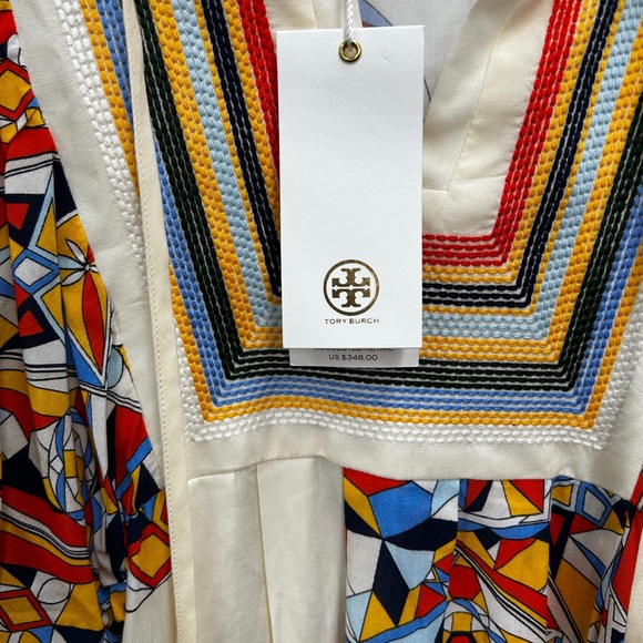 Tory Burch Multicolor Geometric Maxi Dress - Picture 4 of 9